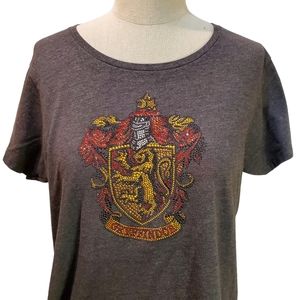 Universal Studios Harry Potter Gryffindor Glittery Top‎ Size L